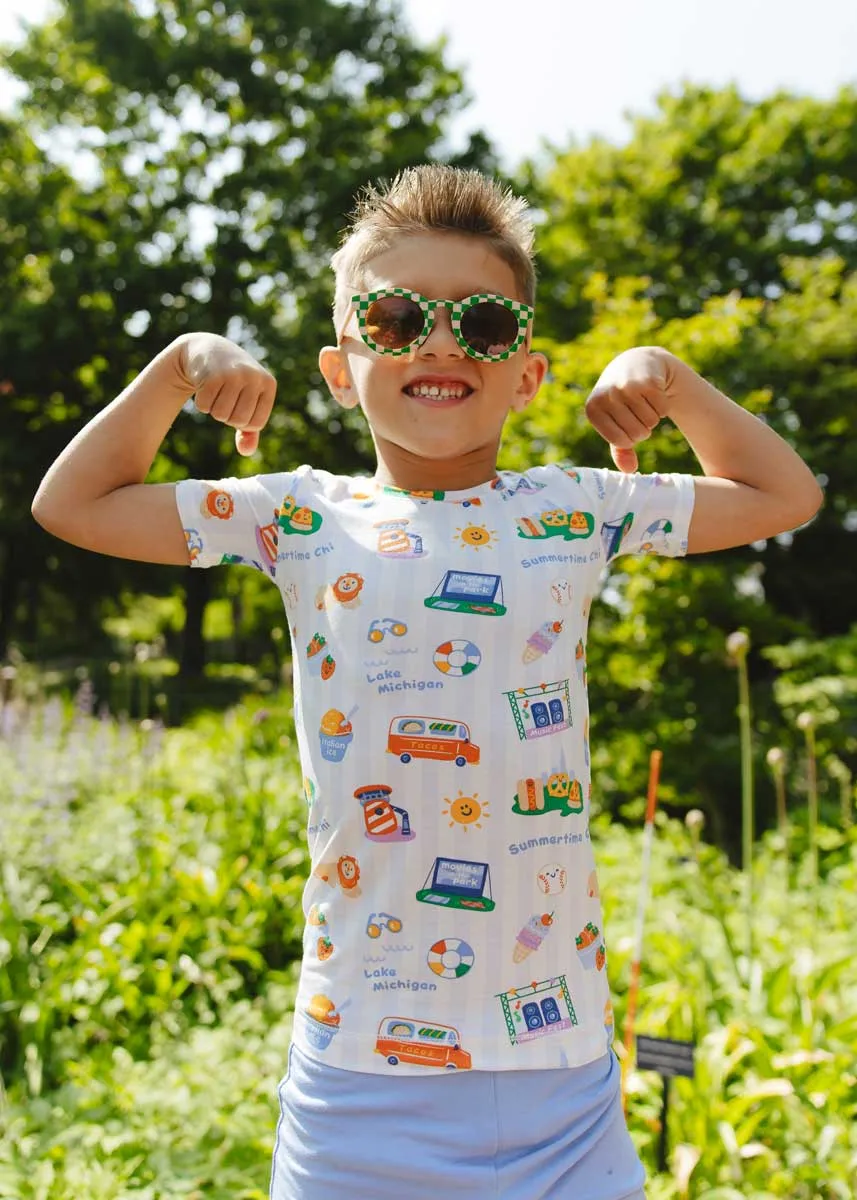 2024 Summertime Chi Loungewear Set - S/S and Shorts - 2T