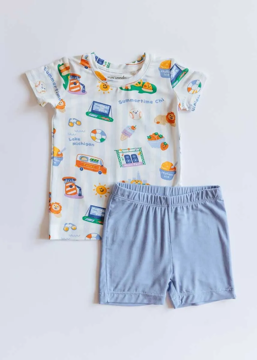 2024 Summertime Chi Loungewear Set - S/S and Shorts - 2T