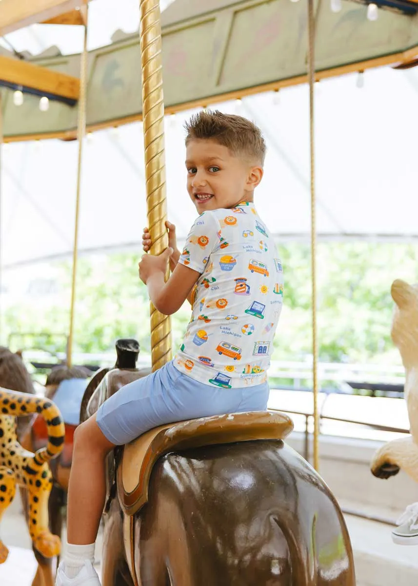 2024 Summertime Chi Loungewear Set - S/S and Shorts - 2T