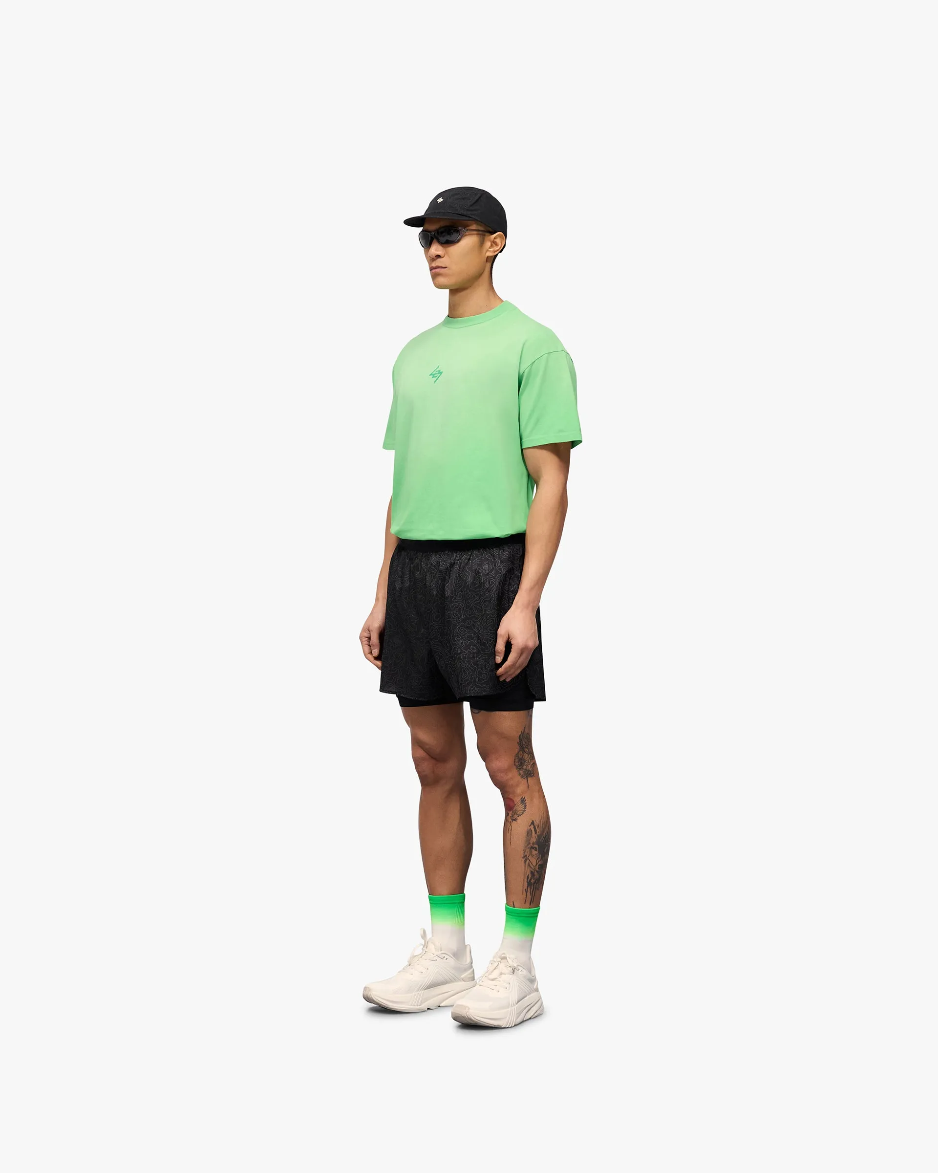 247 Contour 2-In-1 Run Shorts - Black