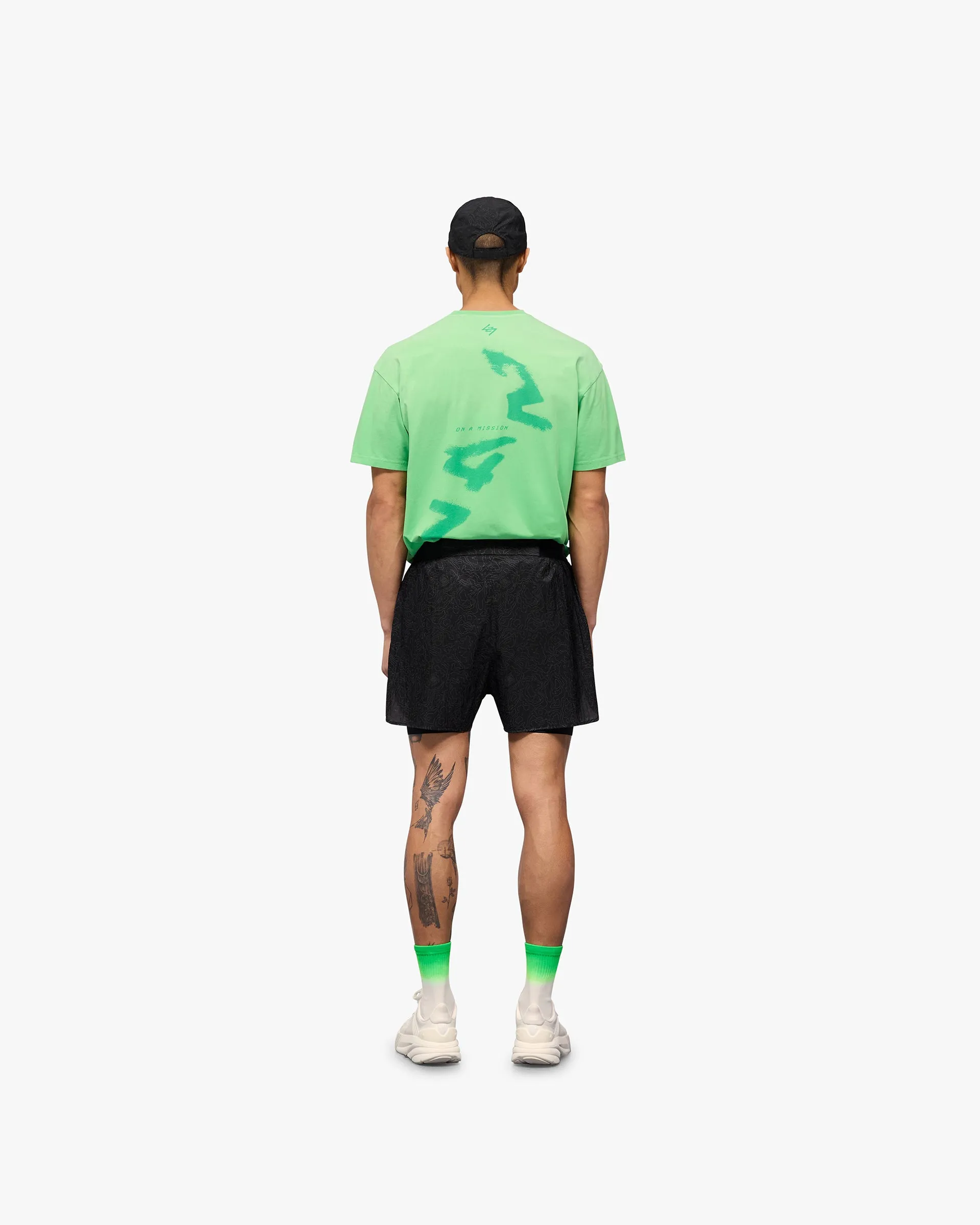 247 Contour 2-In-1 Run Shorts - Black