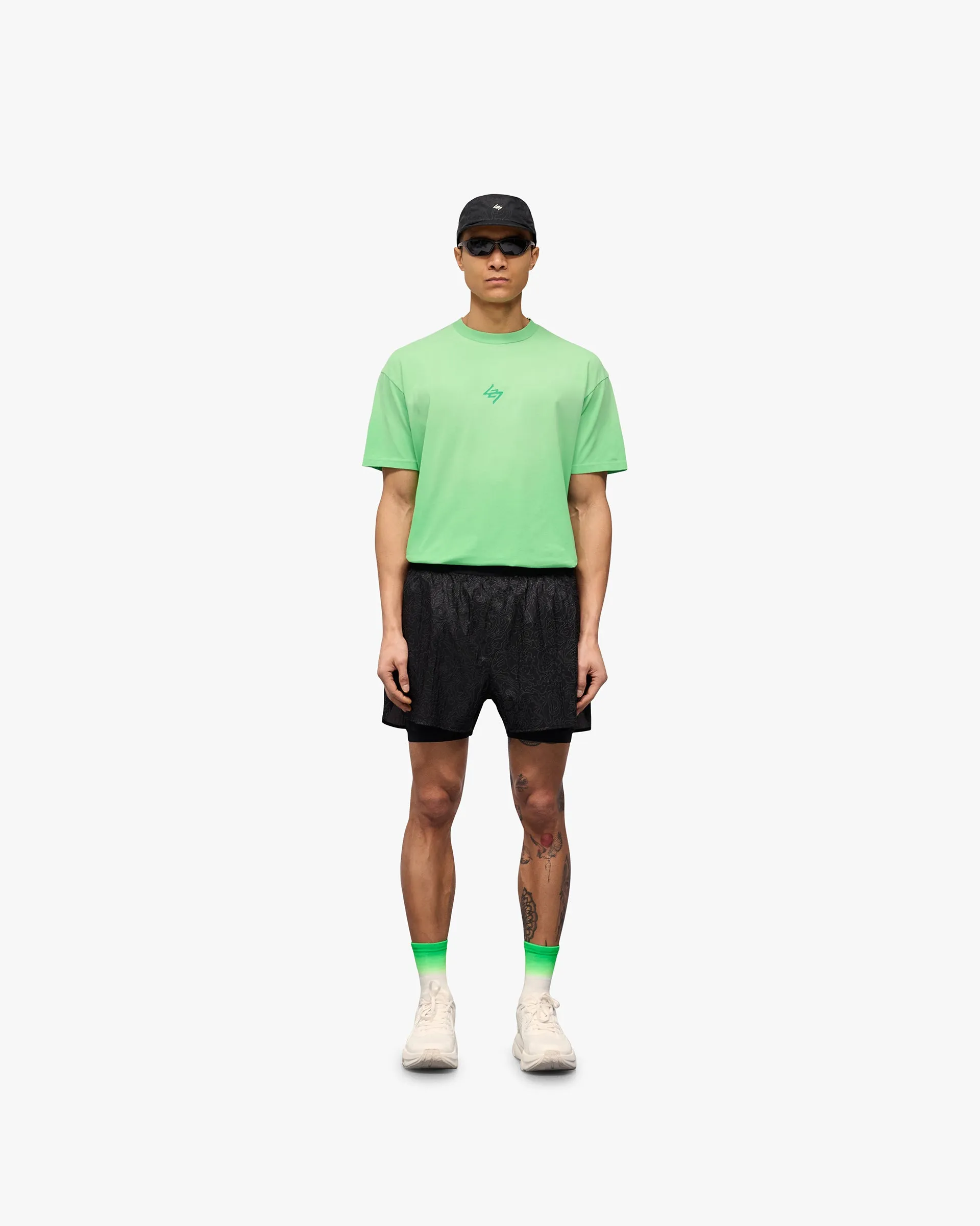 247 Contour 2-In-1 Run Shorts - Black