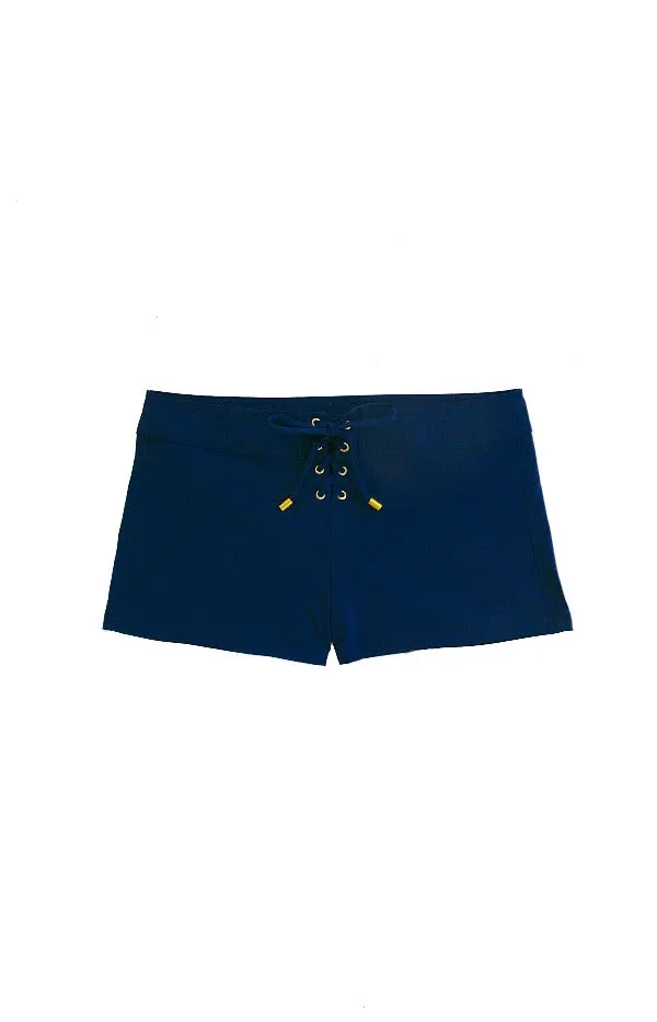 3 Lace-Up Board Short   |  Navy