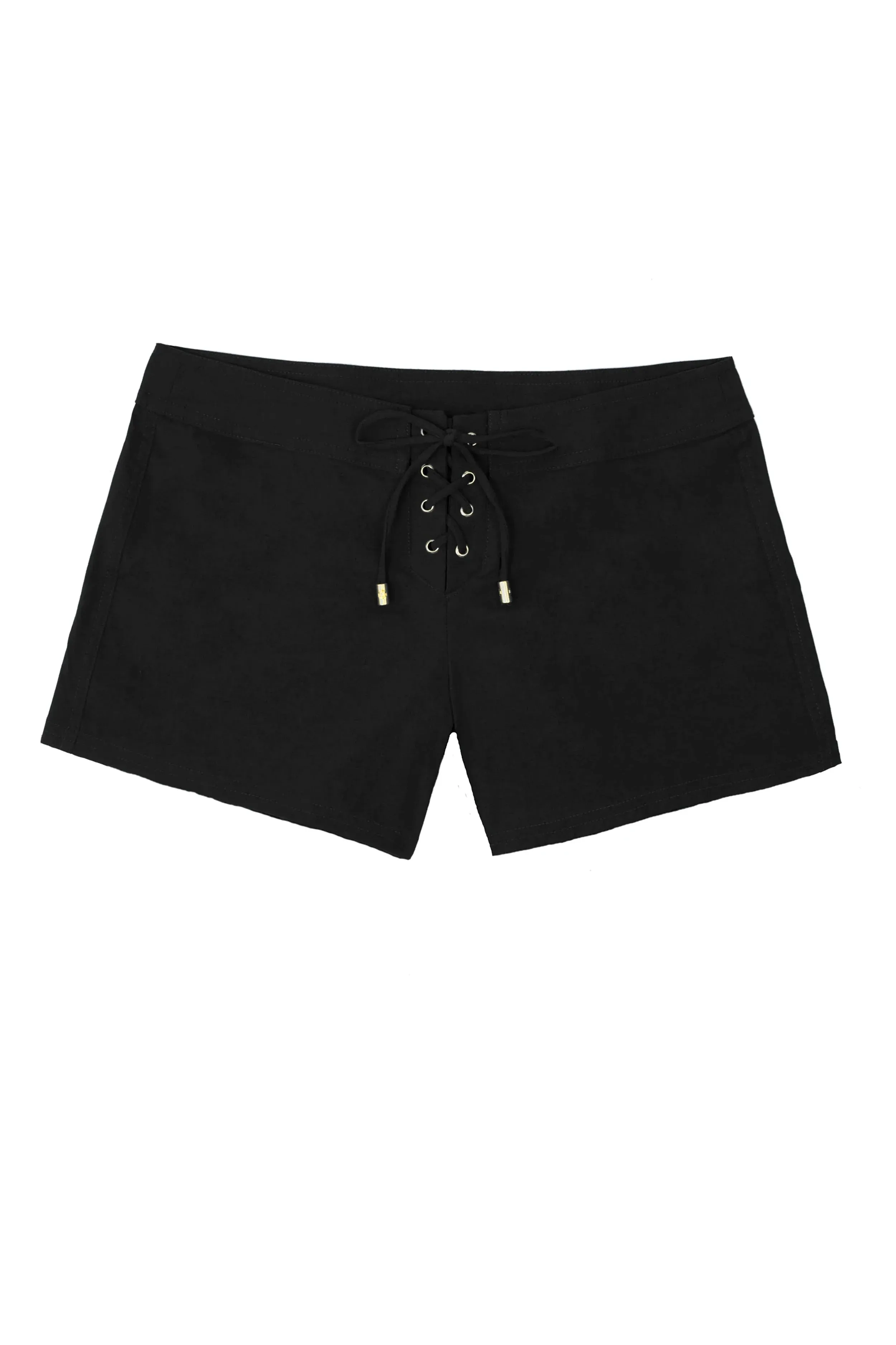 4 Lace-Up Board Short  |  Black