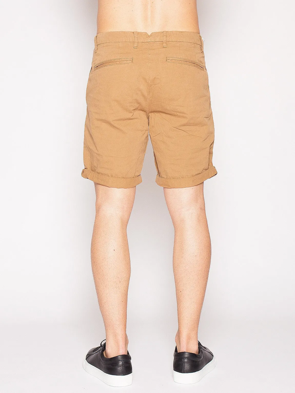 40WEFT - MATIÉ 4149 - Bermuda shorts with CARAMEL pence