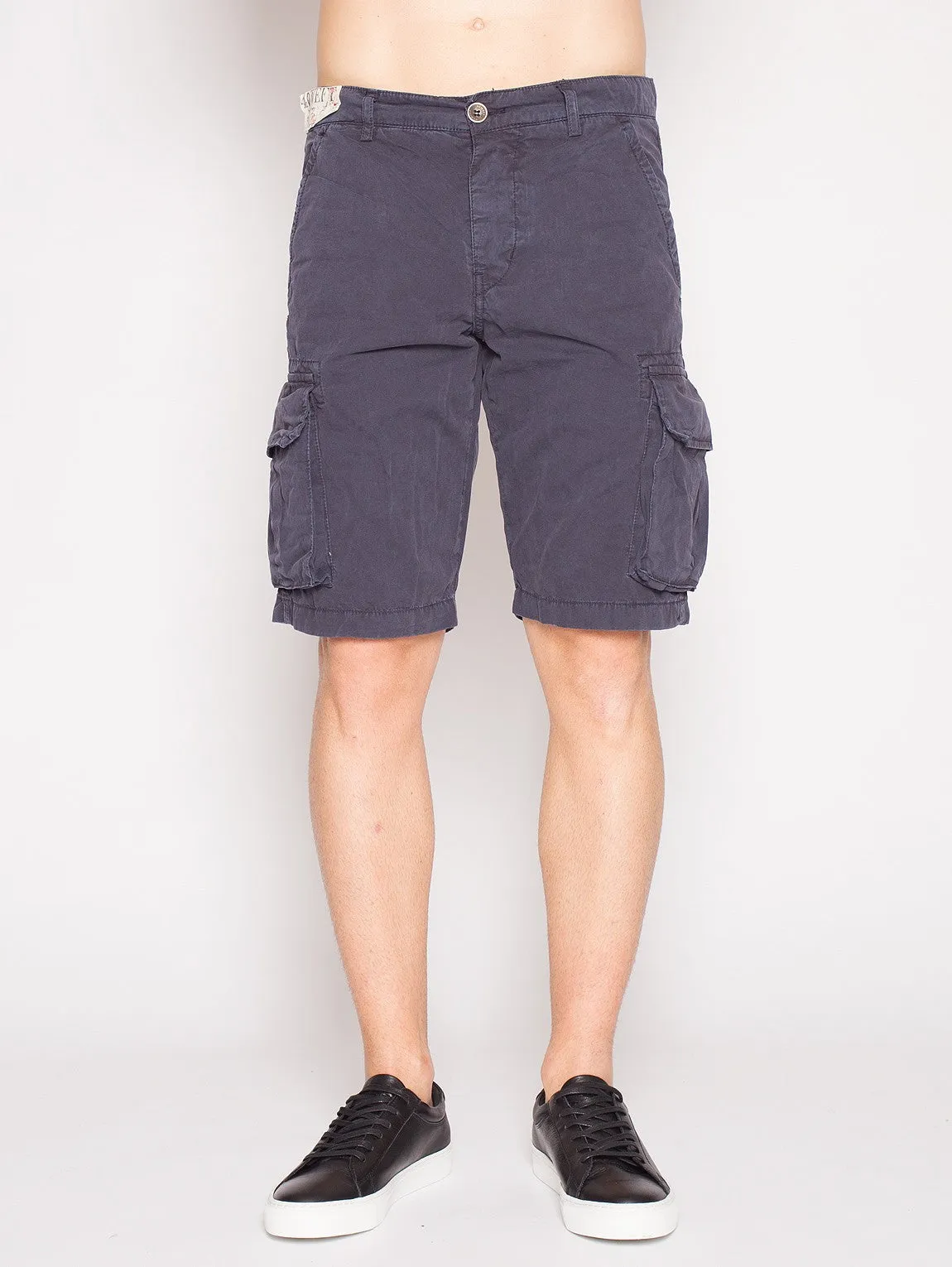 40WEFT - NICK 4148 - DARK BLUE cargo shorts