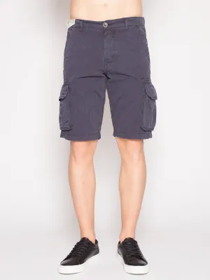 40WEFT - NICK 4148 - DARK BLUE cargo shorts