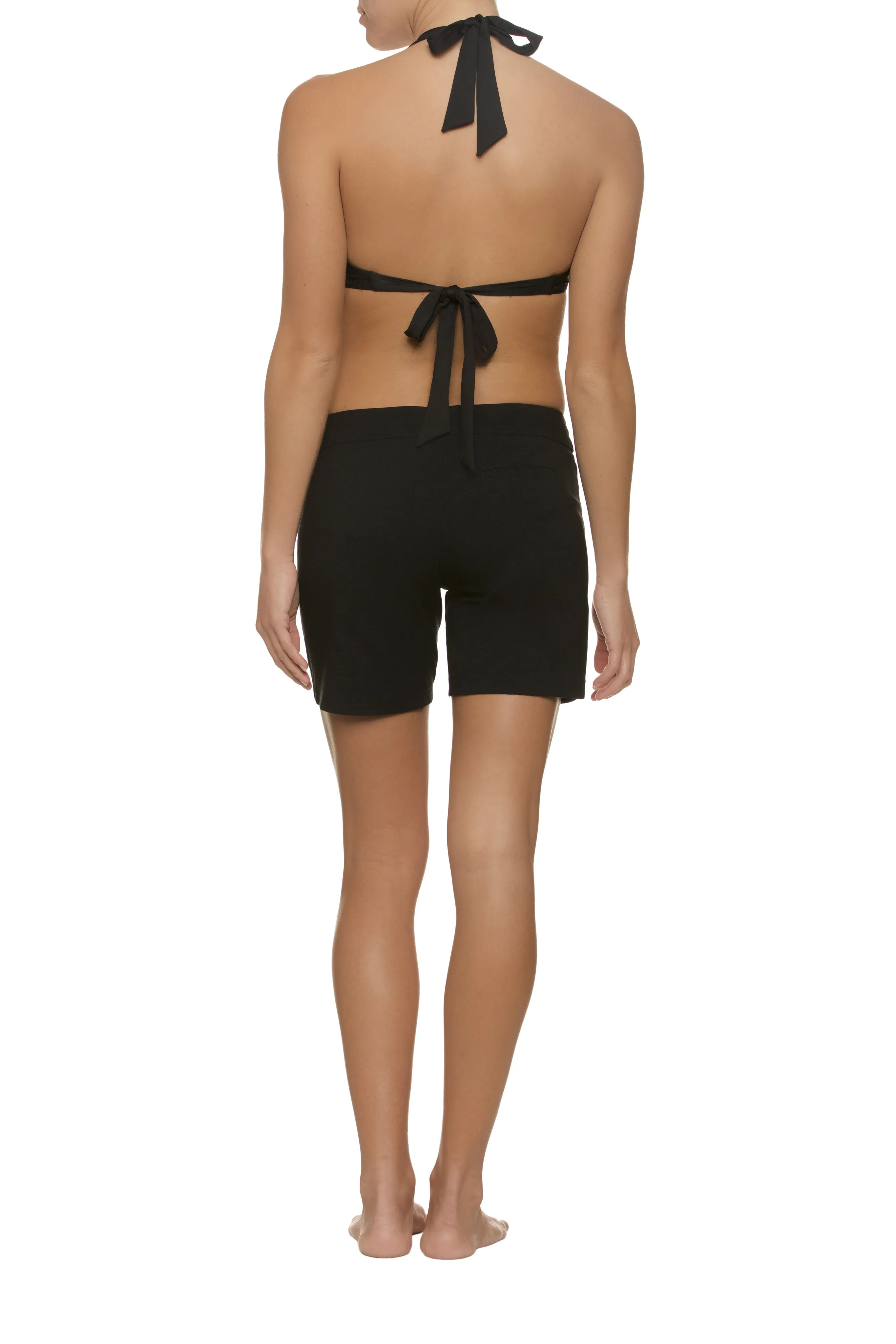 7 Lace-Up Board Short  |  Black