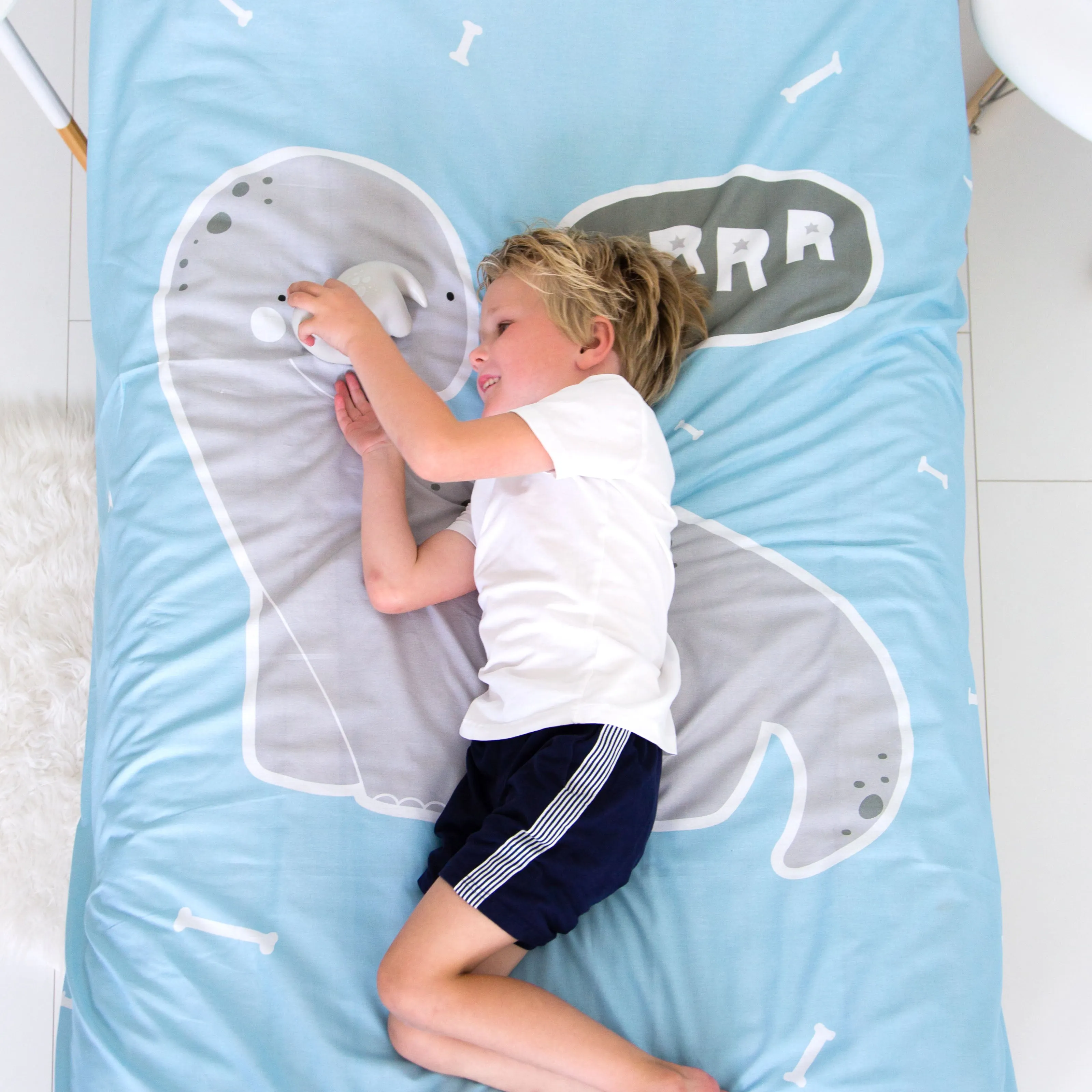 A Little Lovely Company Duvet Cover Brontosaurus