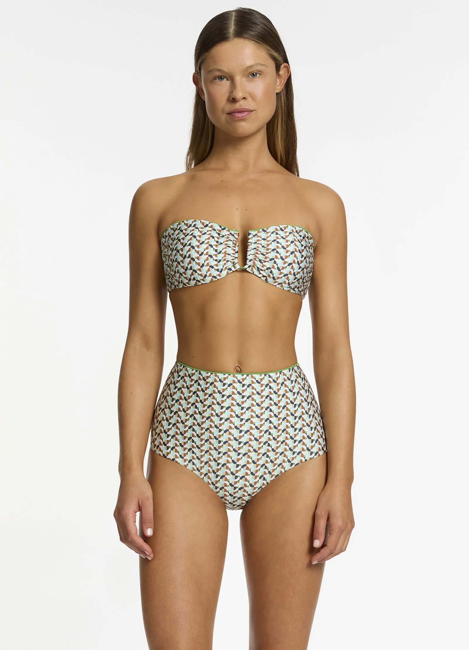 Acacia High Waist Bikini Bottom - Multi