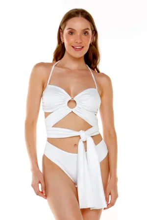 AGUA FRESCA SHINY WHITE BIKINI