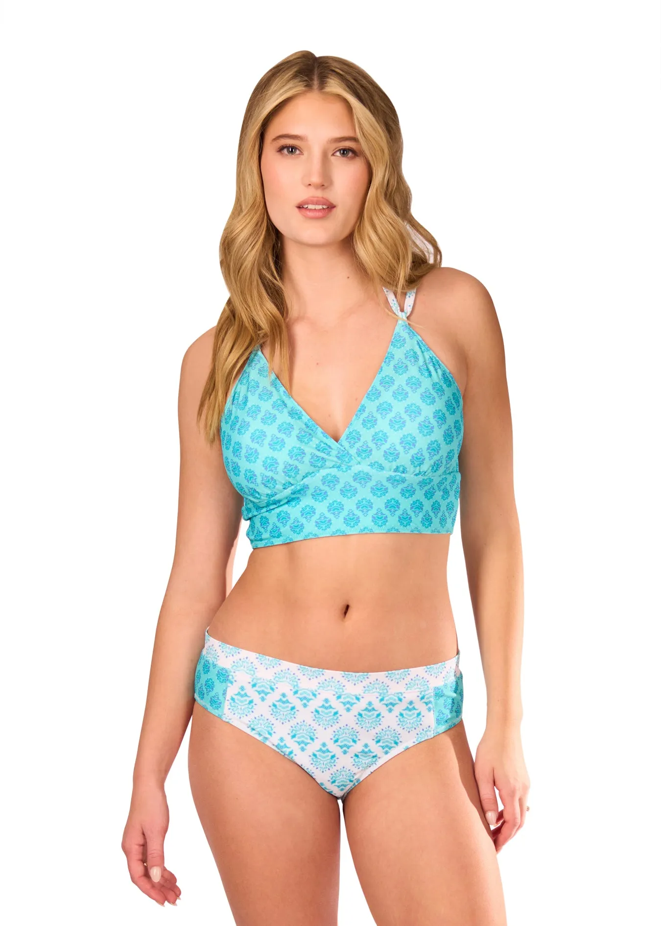 Amalfi Coast Mid Rise Bikini Bottom