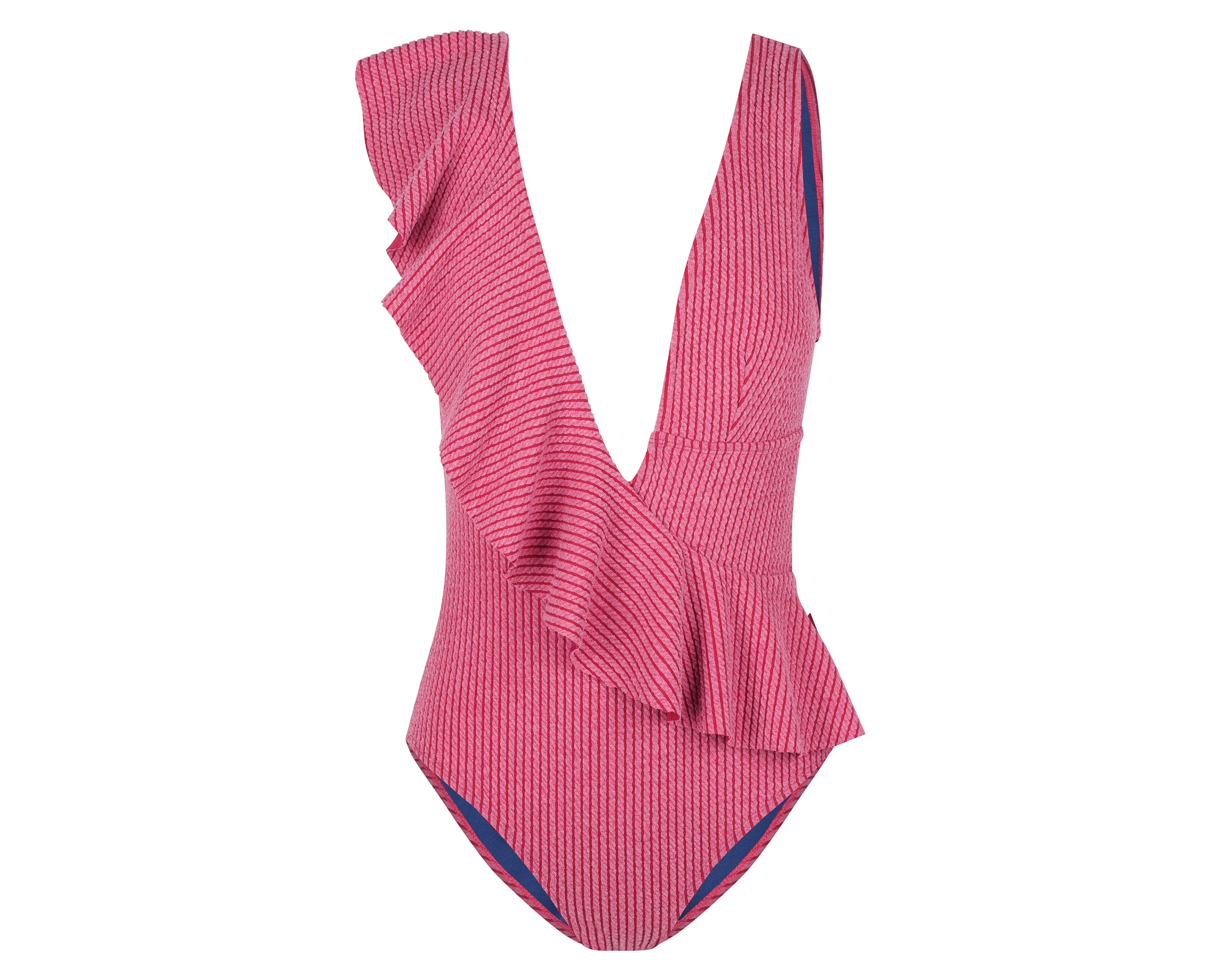 Bella Frill One Piece Suit | Raspberry