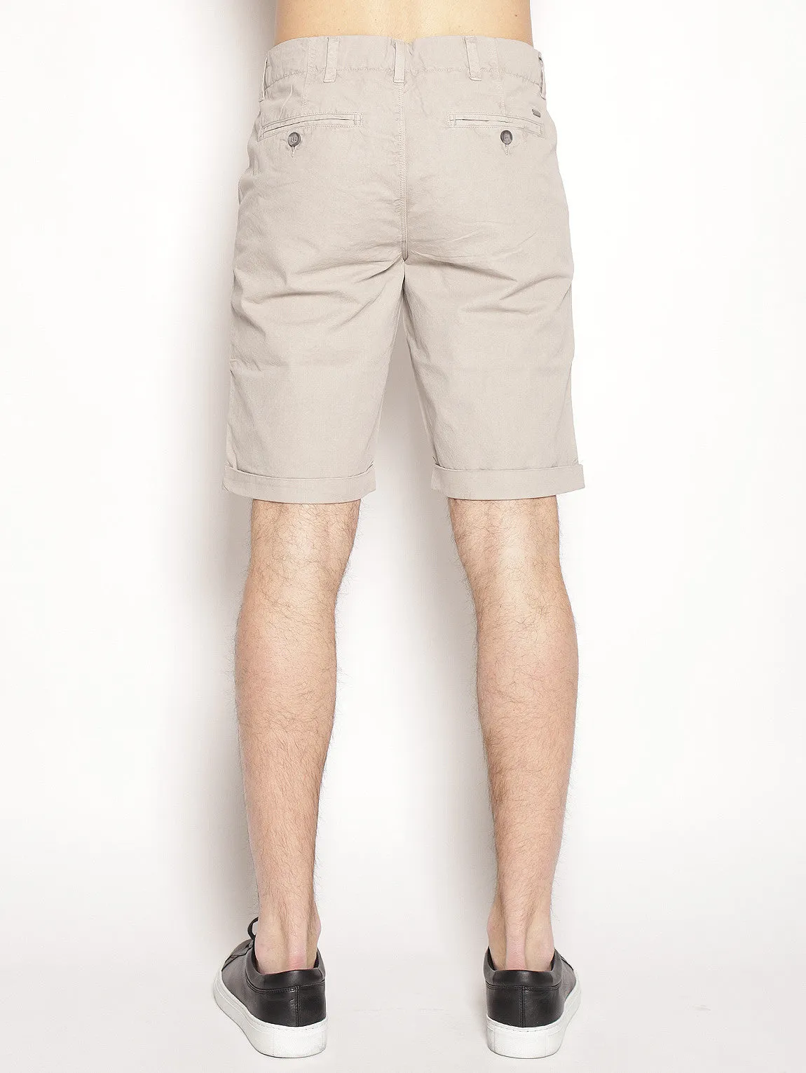 Bemuda in Beige Cotton