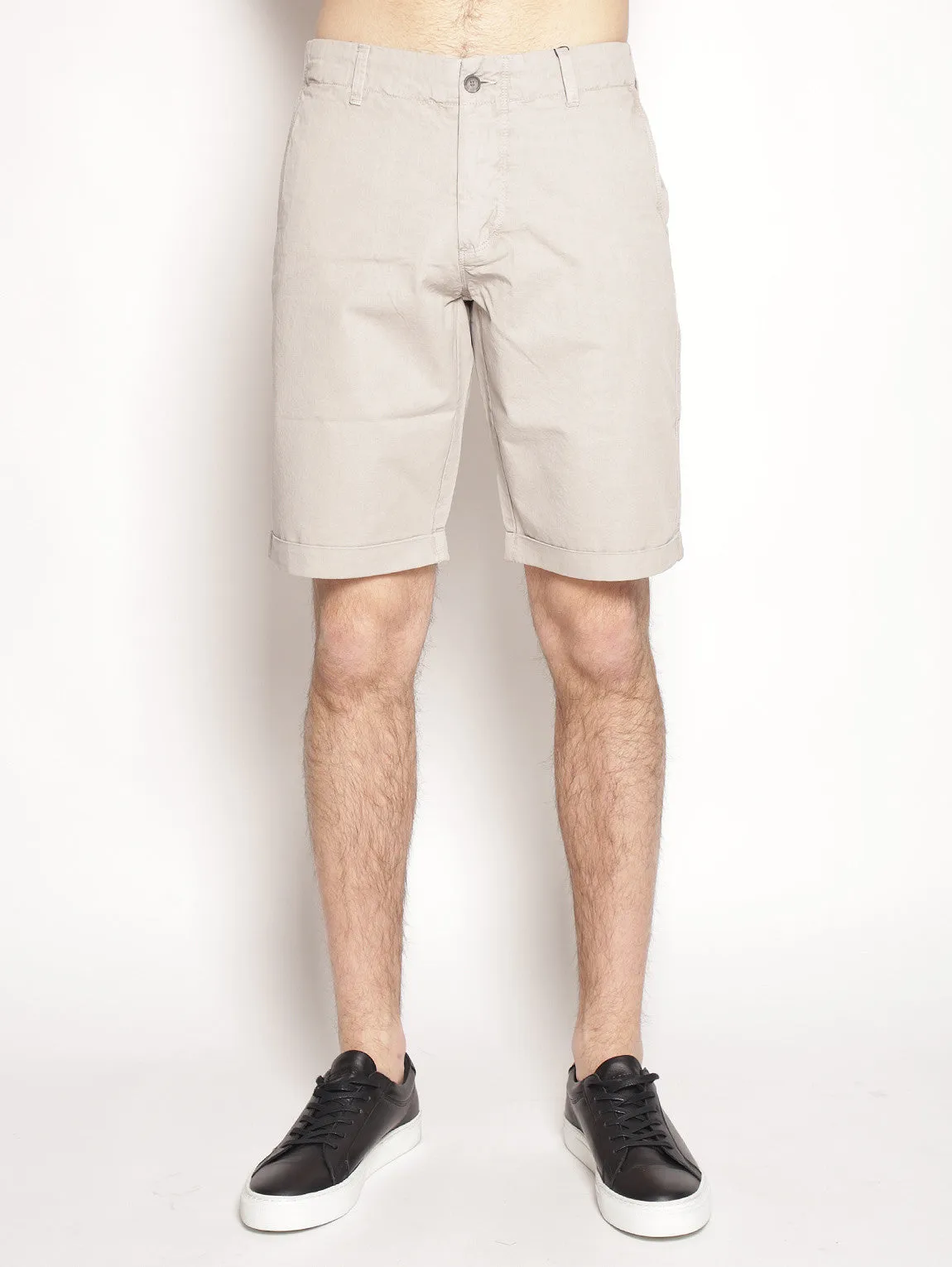 Bemuda in Beige Cotton