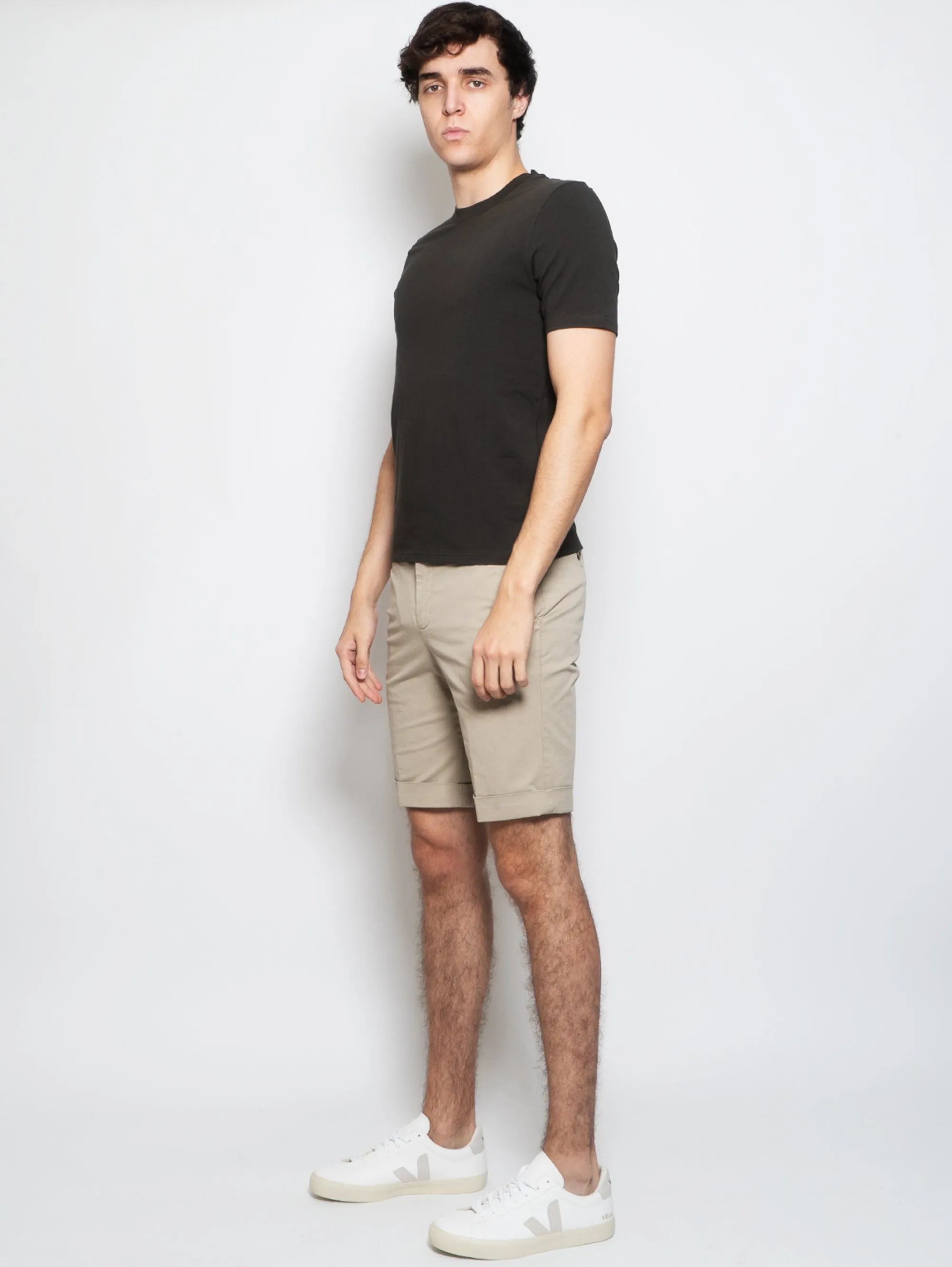 Bermuda Chino in Beige Cotton
