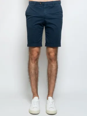 Bermuda Chino in Blue Cotton