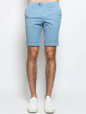 Bermuda Chino in Blue Cotton
