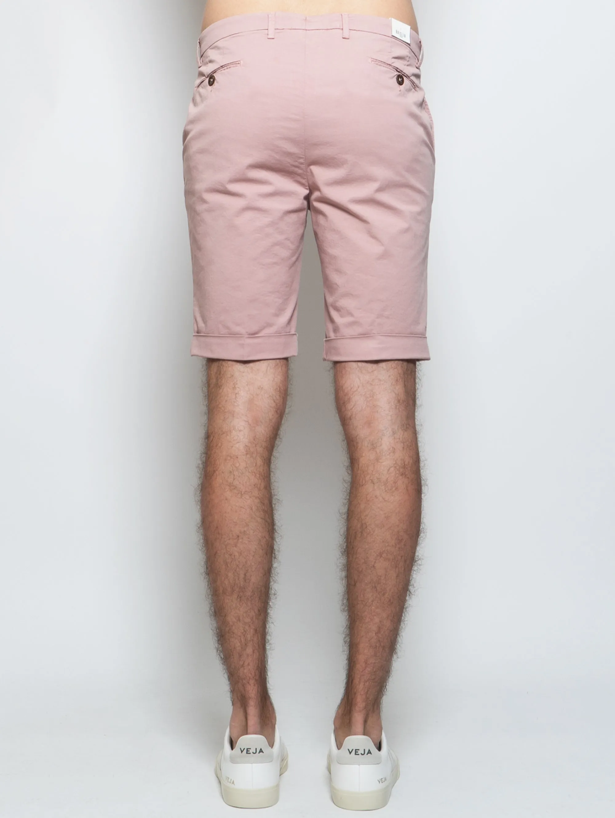 Bermuda Chino in Pink Cotton