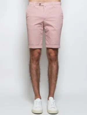Bermuda Chino in Pink Cotton