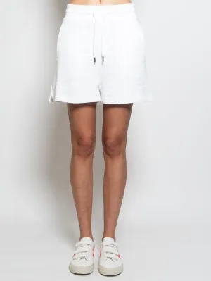 Bermuda in Fleece with White Embroidery