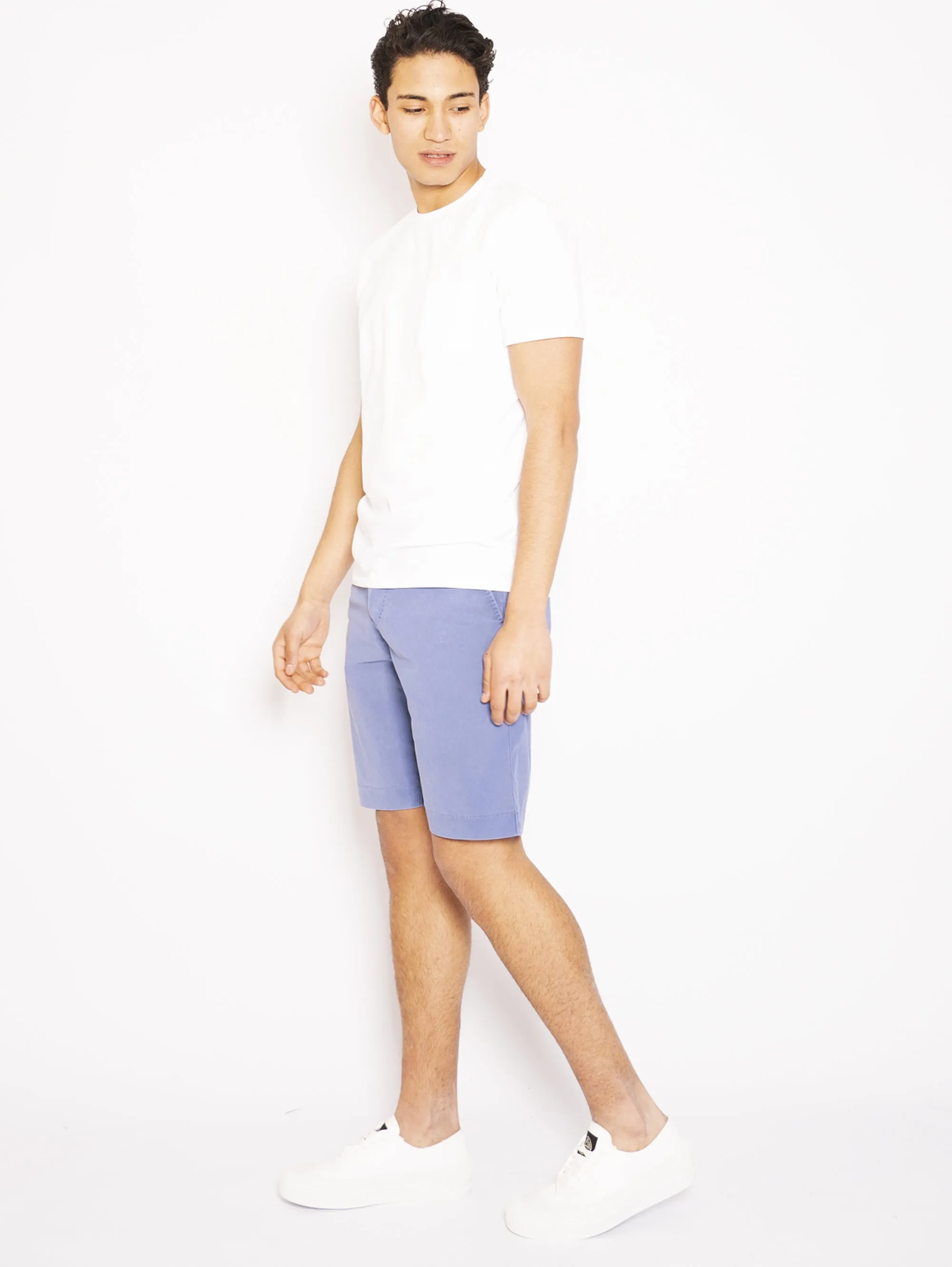 Bermuda Shorts Chino Washed Blue