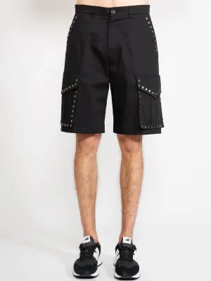 Bermuda with Studs Black