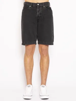 Black Black Denim Bermuda Shorts