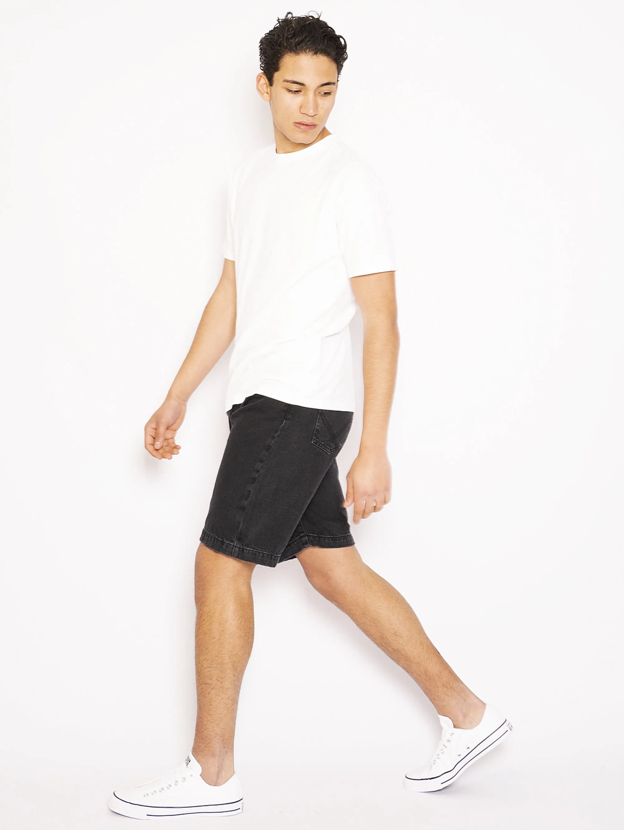 Black Black Denim Bermuda Shorts