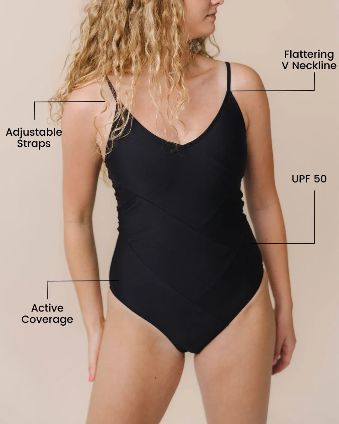 Black Braided One Piece