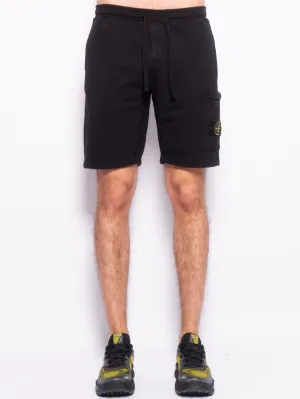 Black fleece Bermuda shorts