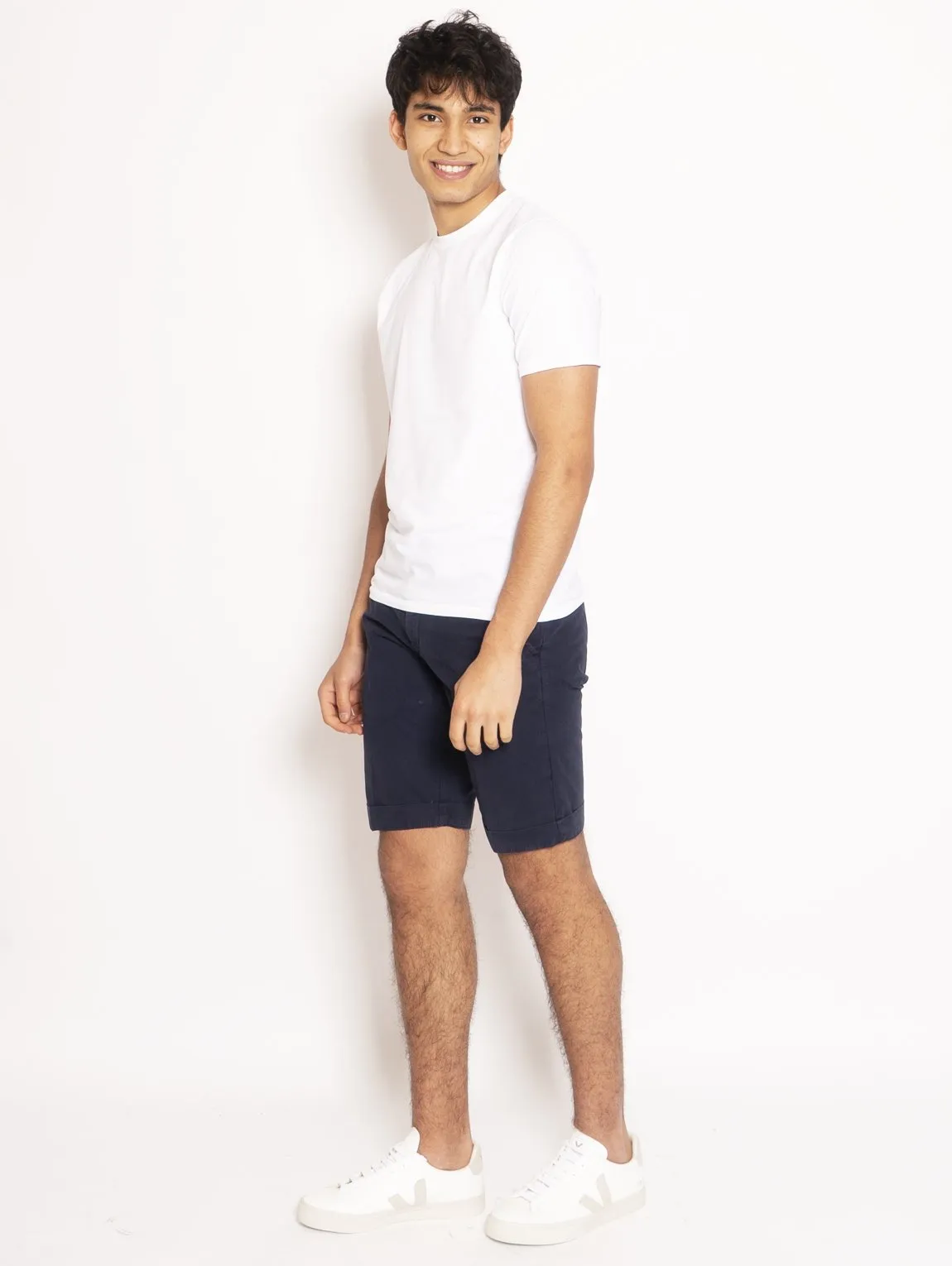 Blue Chinos Cut Bermuda
