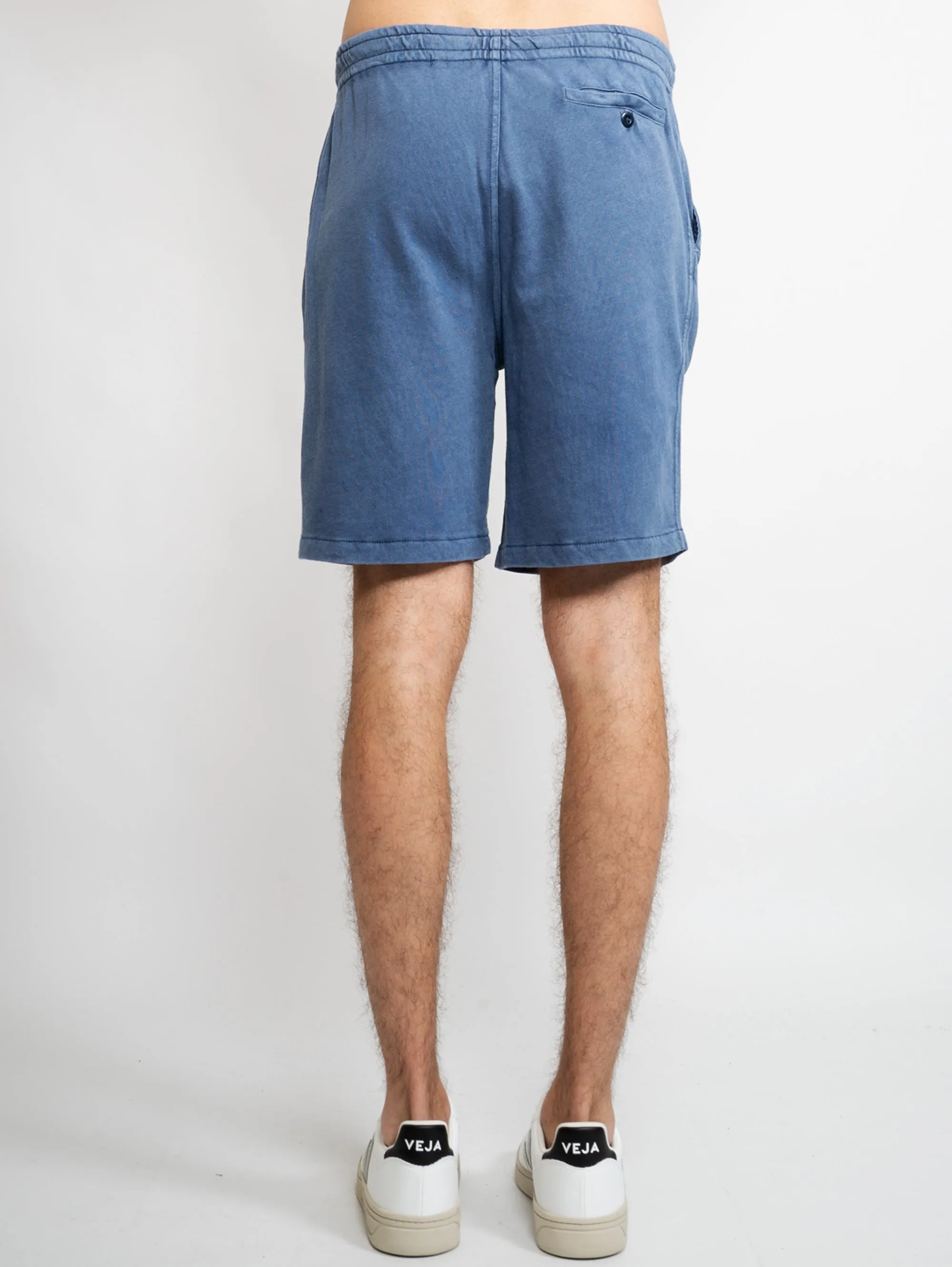 Blue Cotton Bermuda Shorts