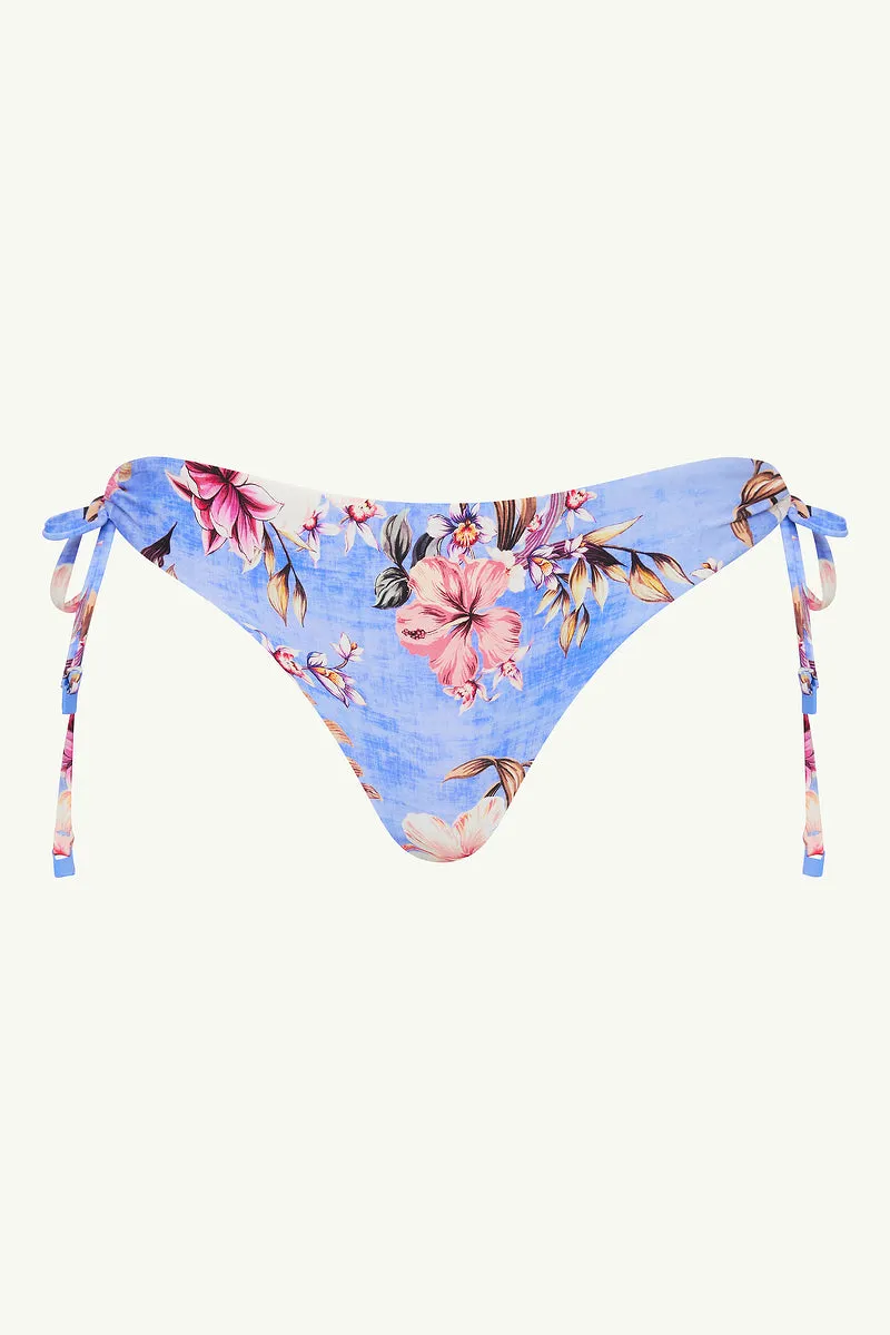 Blue Hawaii Tie Side Cheeky Pant