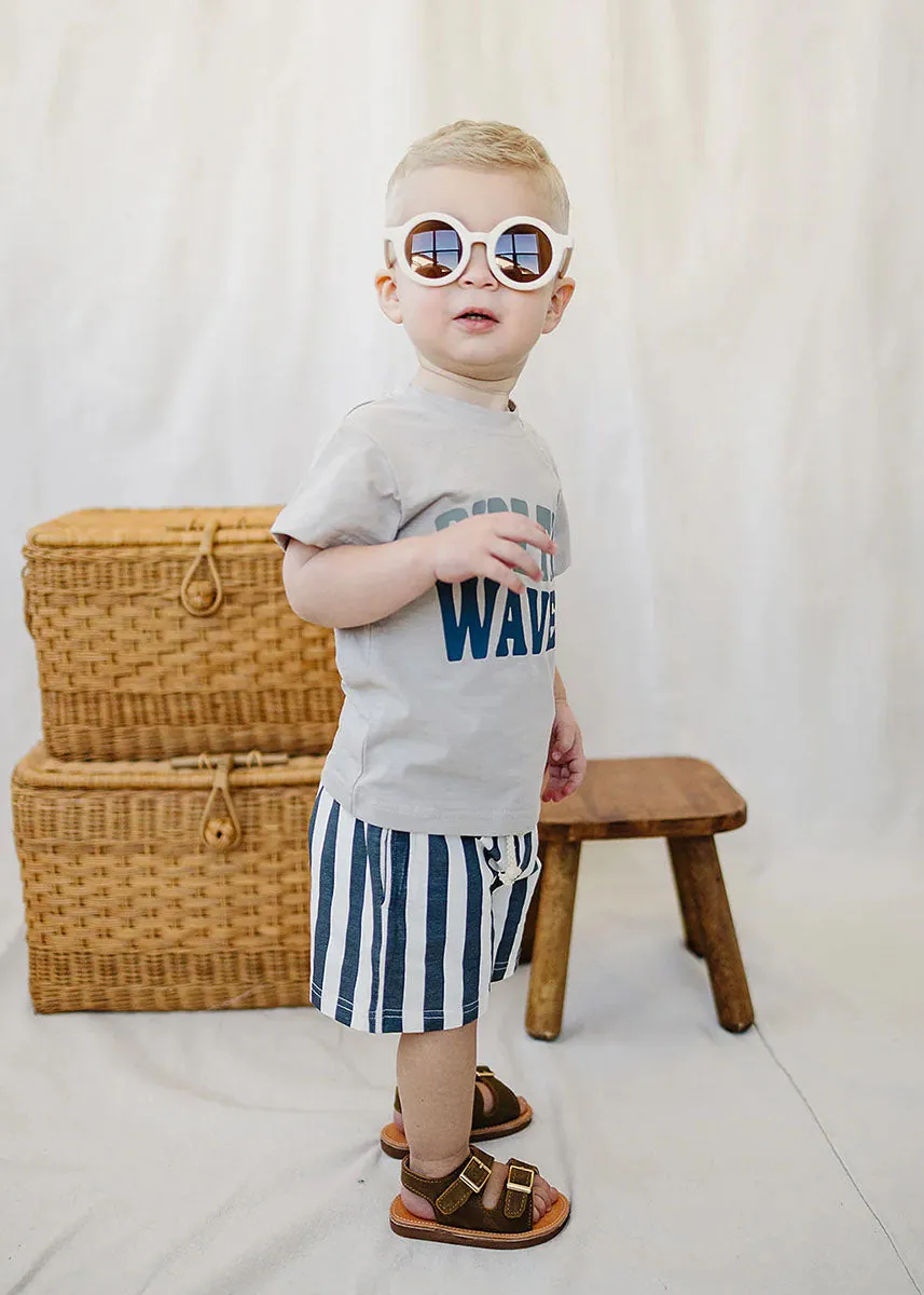 Blue Stripe Shorts