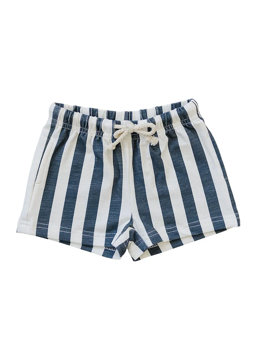 Blue Stripe Shorts