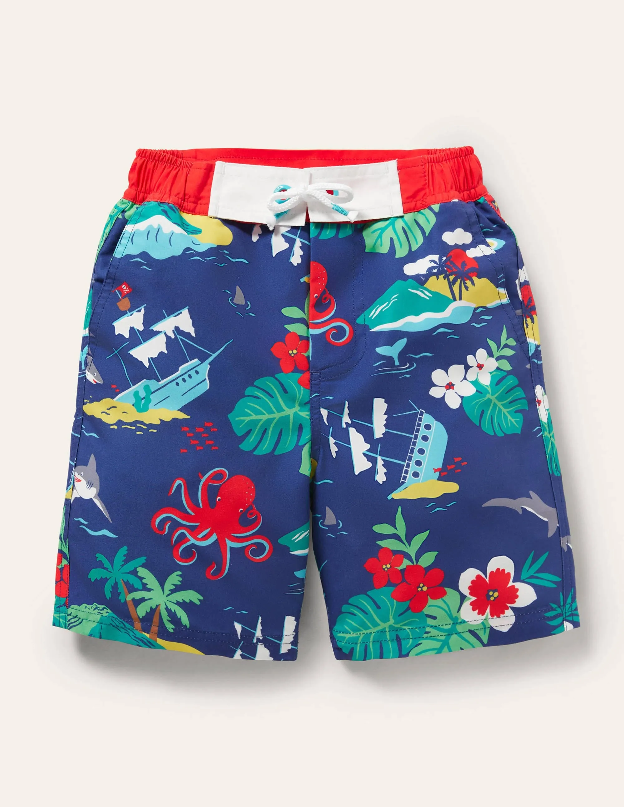 Board Shorts-Starboard Swim Surf Floral
