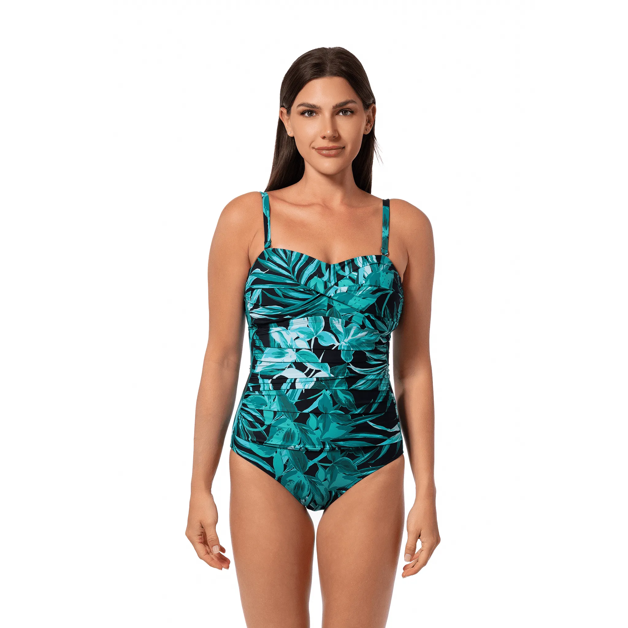 BOLD PARADISE FLORA BANDEAU ONE PIECE