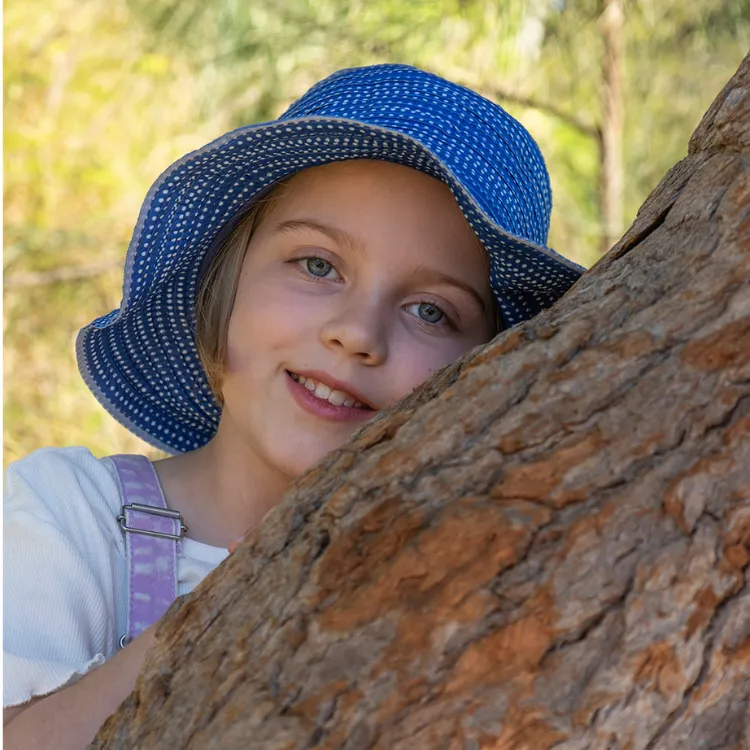 Cancer Council Bonnie Petite Bucket Hat - Royal Blue