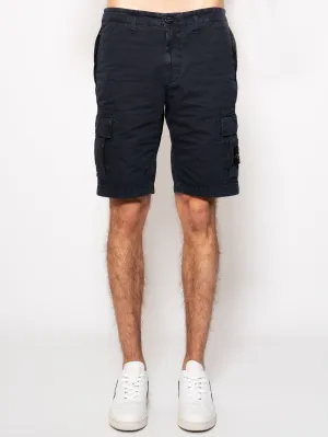 Cargo Bermuda in Blue Cotton