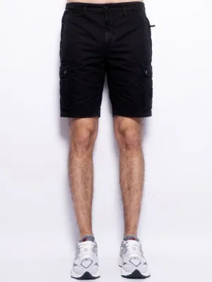 Cargo Bermuda shorts with Old Black treatment