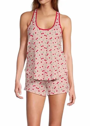 Cherries Mix & Match Jersey Short - Ruby Red