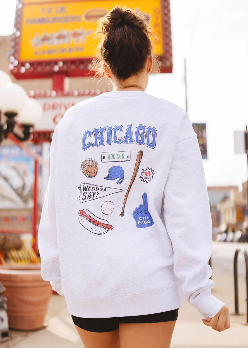 Chicago Game Day Icons Sweatshirt