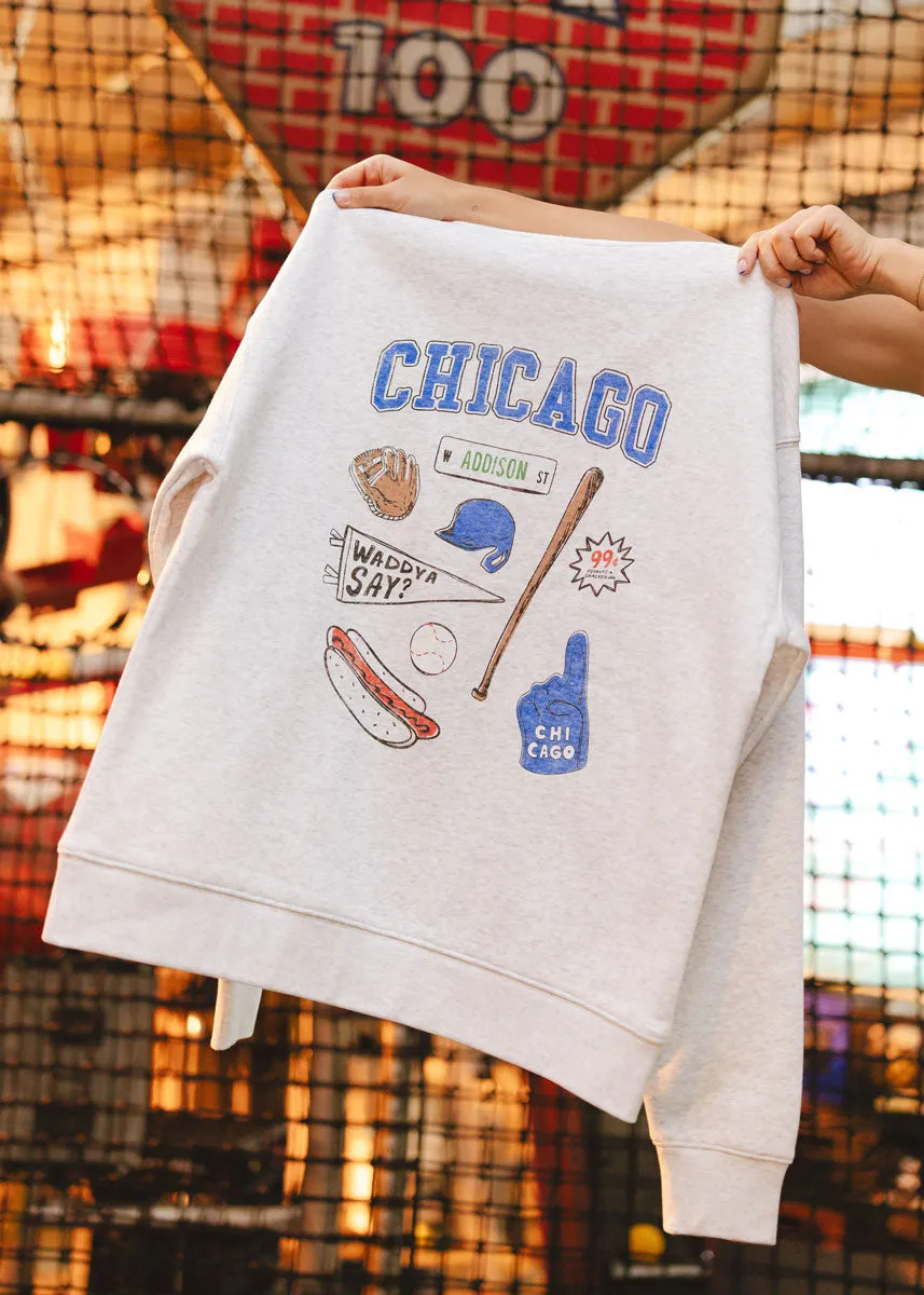 Chicago Game Day Icons Sweatshirt