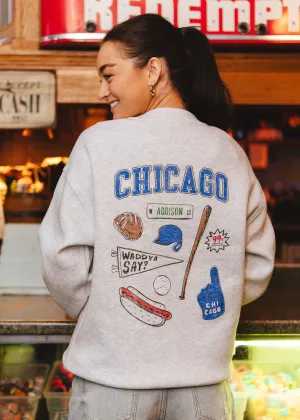 Chicago Game Day Icons Sweatshirt