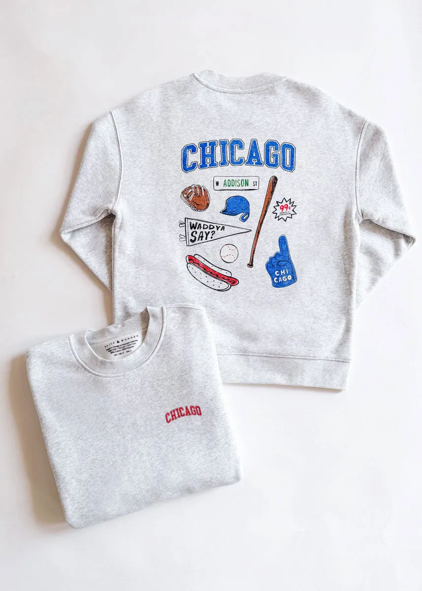 Chicago Game Day Icons Sweatshirt