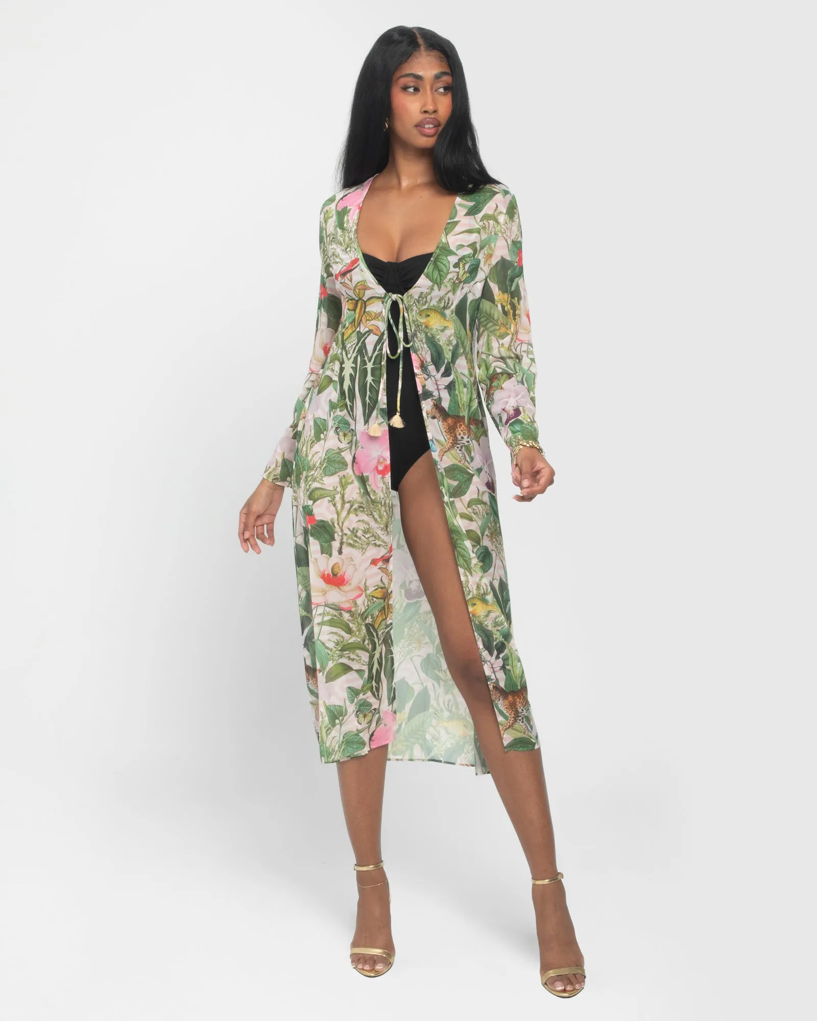 Chiffon Cover Up - Floral Ambrosia