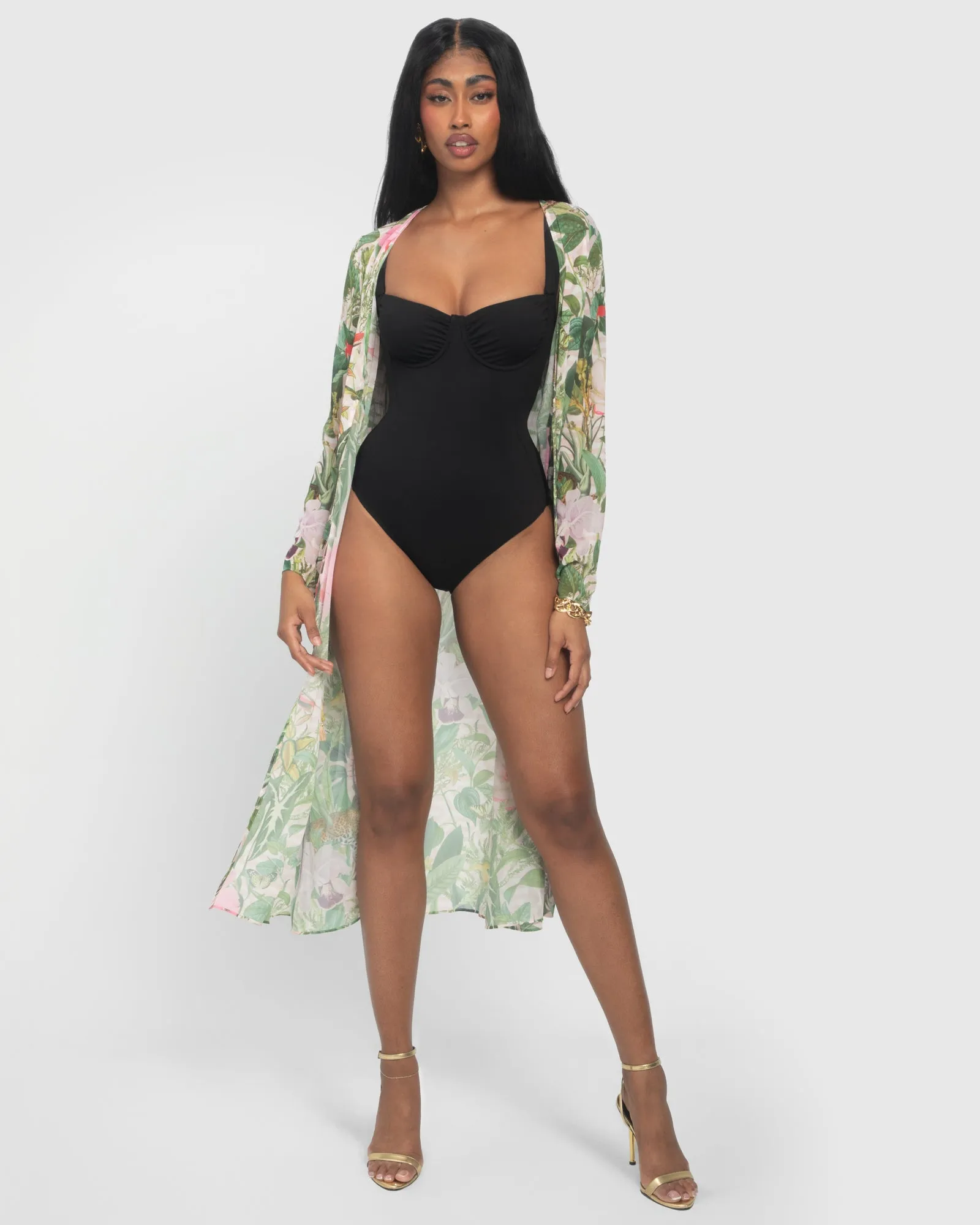 Chiffon Cover Up - Floral Ambrosia