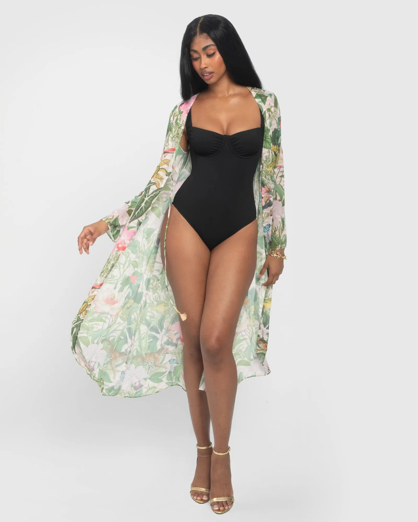 Chiffon Cover Up - Floral Ambrosia