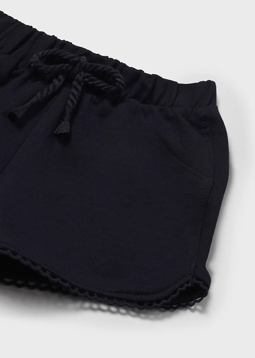 Cora Chenille Shorts - Navy
